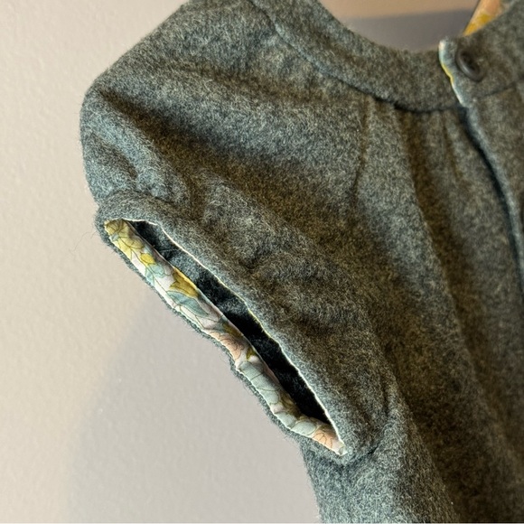 Bonpoint Gray Dress Wool Cashmere - Baby 12M - Picture 7 of 11